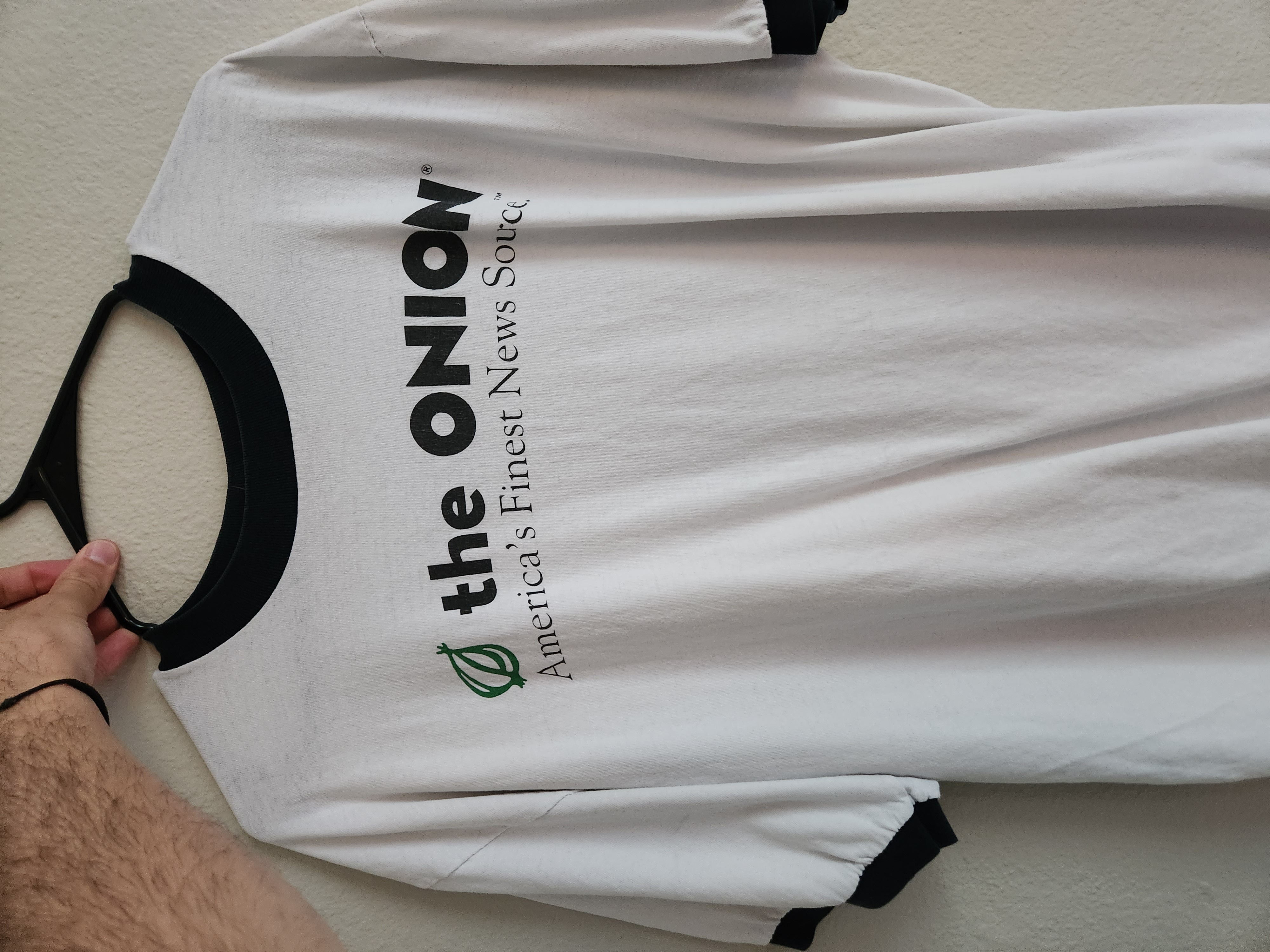 Vintage The Onion America's Finest News Source Ringer T-Shirt